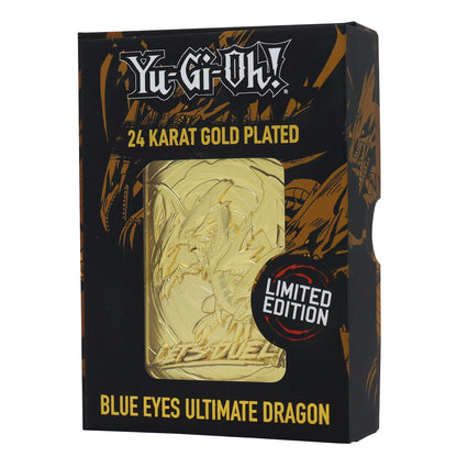 Yu-Gi-Oh! Limited Edition 24k Gold Plated Blue Eyes Ultimate Dragon Metal Card