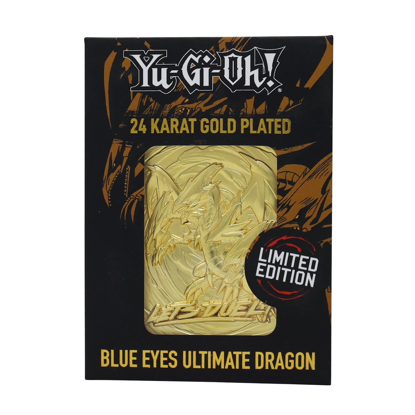 Yu-Gi-Oh! Limited Edition 24k Gold Plated Blue Eyes Ultimate Dragon Metal Card