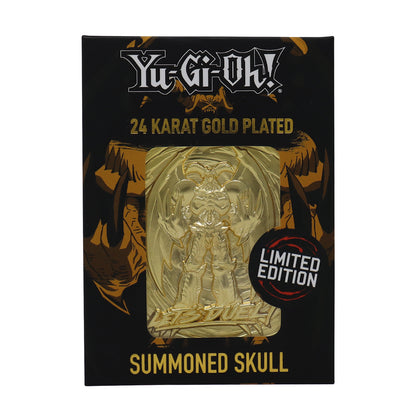 Yu-Gi-Oh! Limited Edition 24k Gold Plated Summoned Skull Metal Card