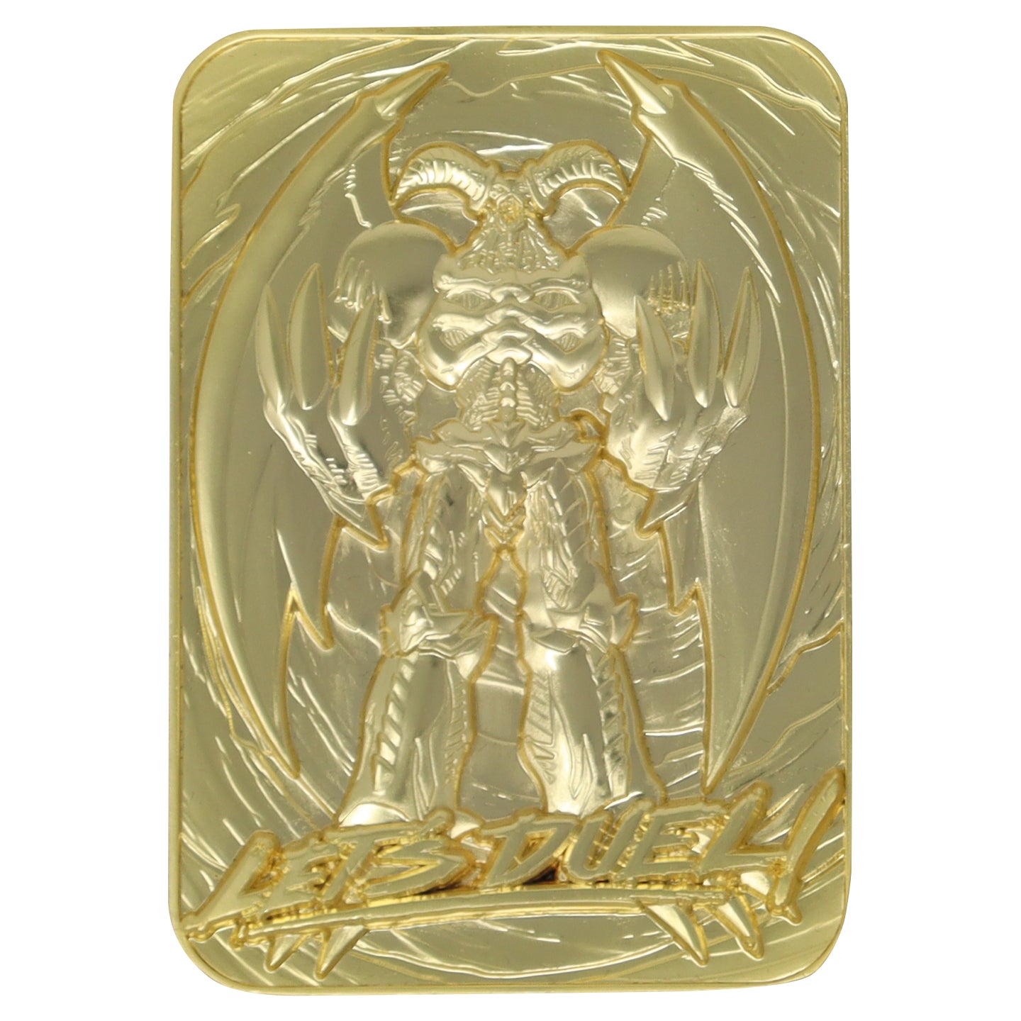 Yu-Gi-Oh! Limited Edition 24k Gold Plated Summoned Skull Metal Card