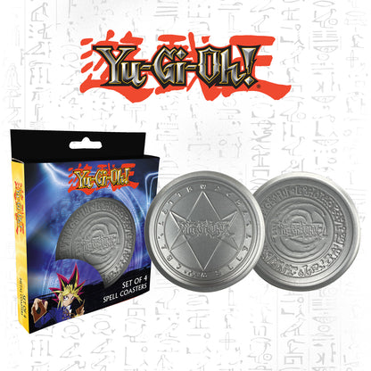 Yu-Gi-Oh! Set of 4 Embossed Metal Coasters