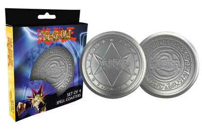 Yu-Gi-Oh! Set of 4 Embossed Metal Coasters