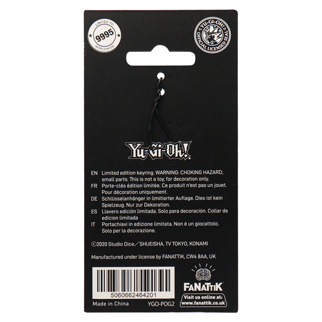 Yu-Gi-Oh! Pot of Greed limited edition collectible key ring with enamel colouring 