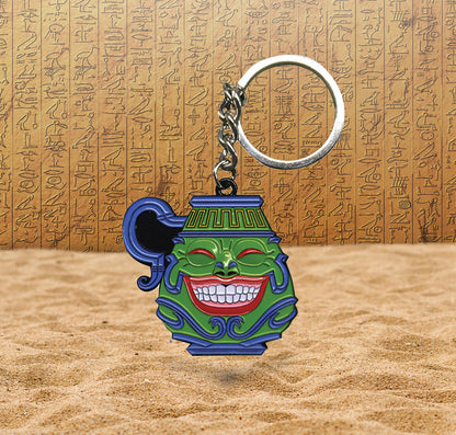 Yu-Gi-Oh! Pot of Greed limited edition collectible key ring with enamel colouring 