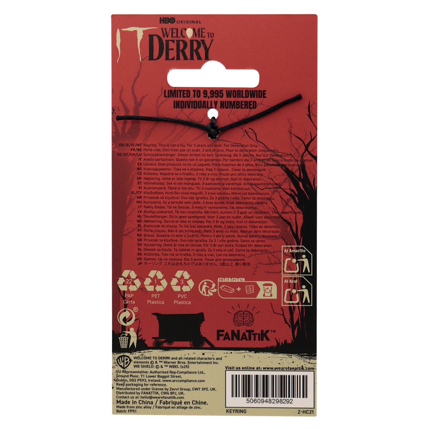 IT: Welcome to Derry The Losers Keyring