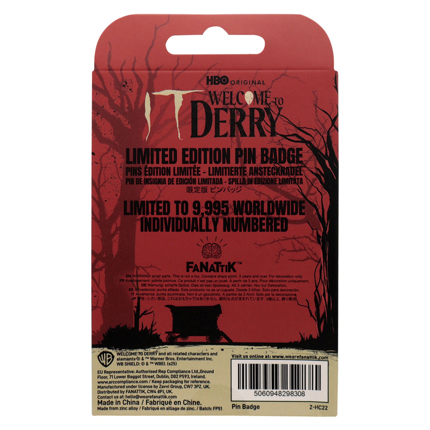 IT: Welcome to Derry DAFB Pin Badge