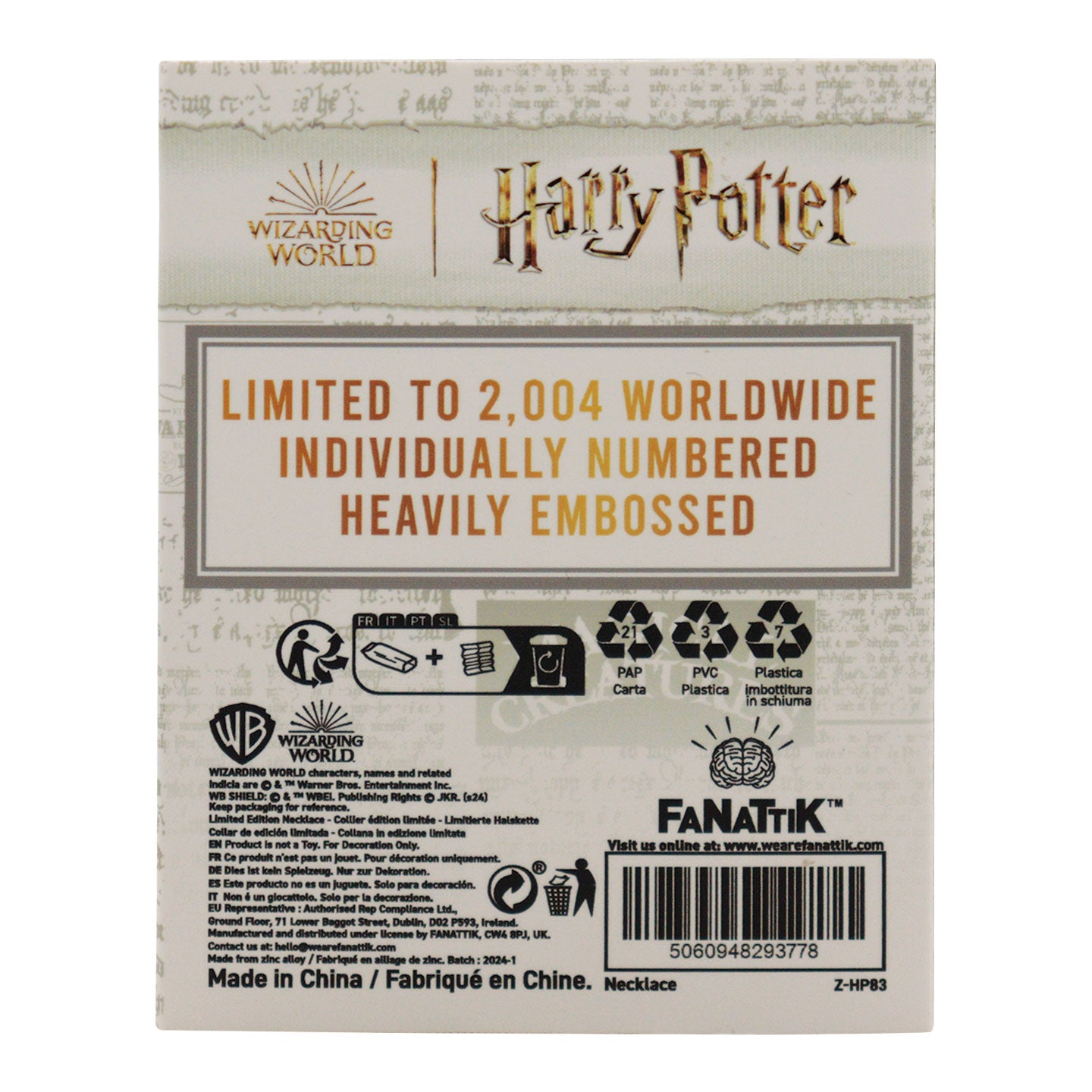 Harry Potter Azkaban Necklace