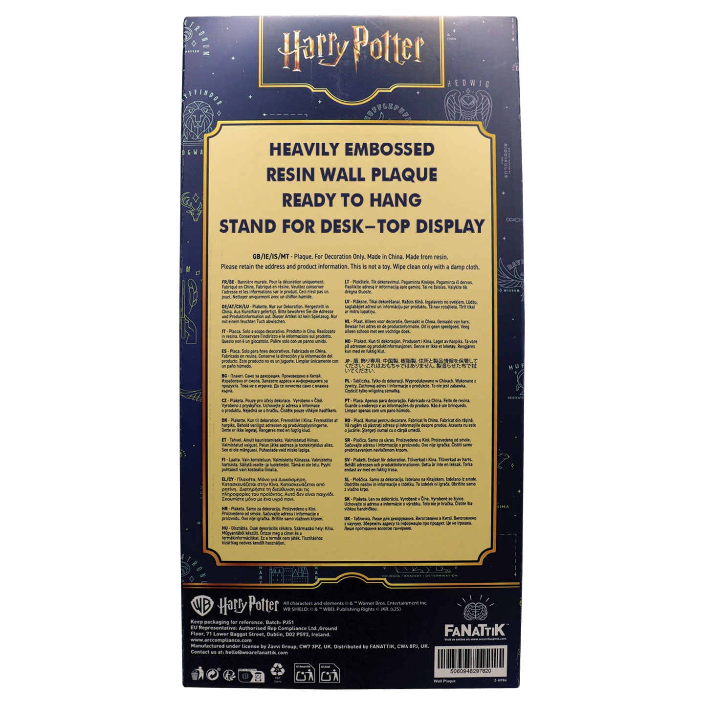 Harry Potter Mermaid Stained Glass Window Resin Plaque