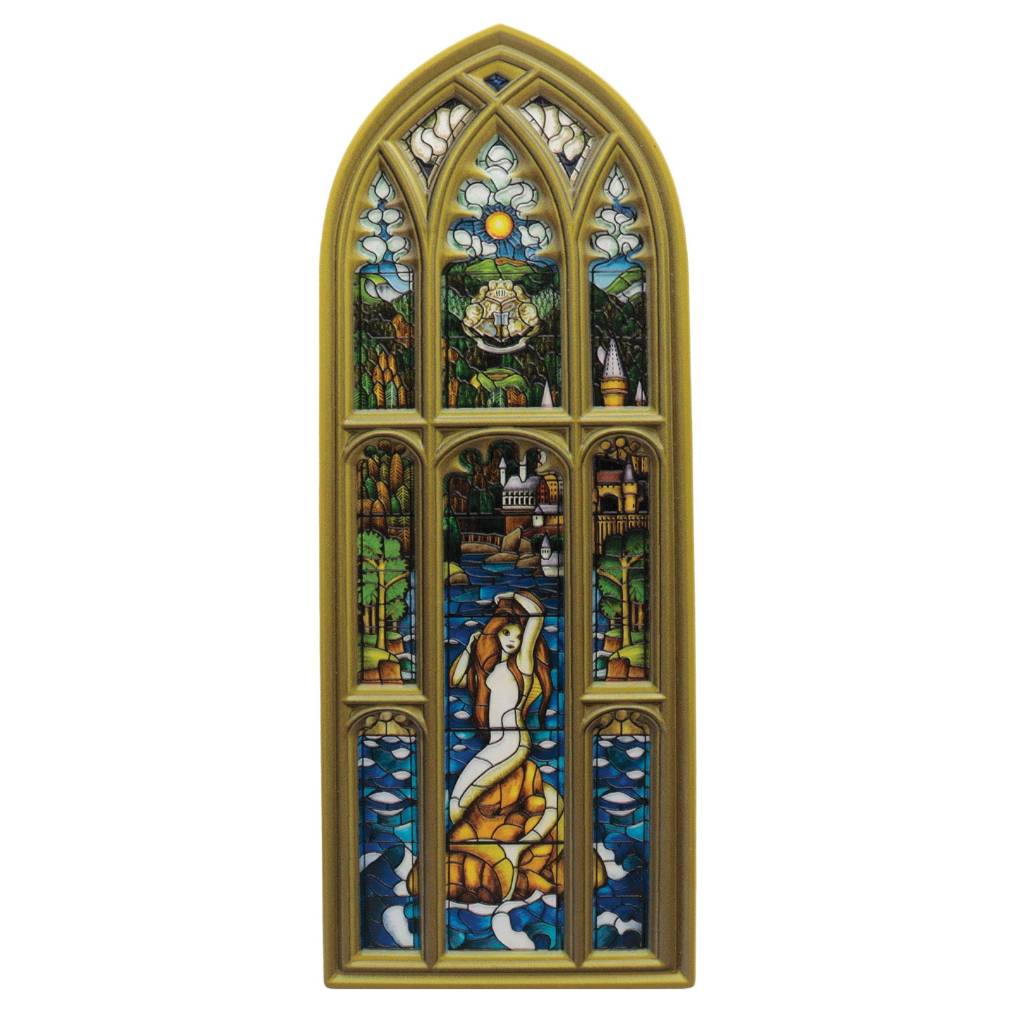 Harry Potter Mermaid Stained Glass Window Resin Plaque