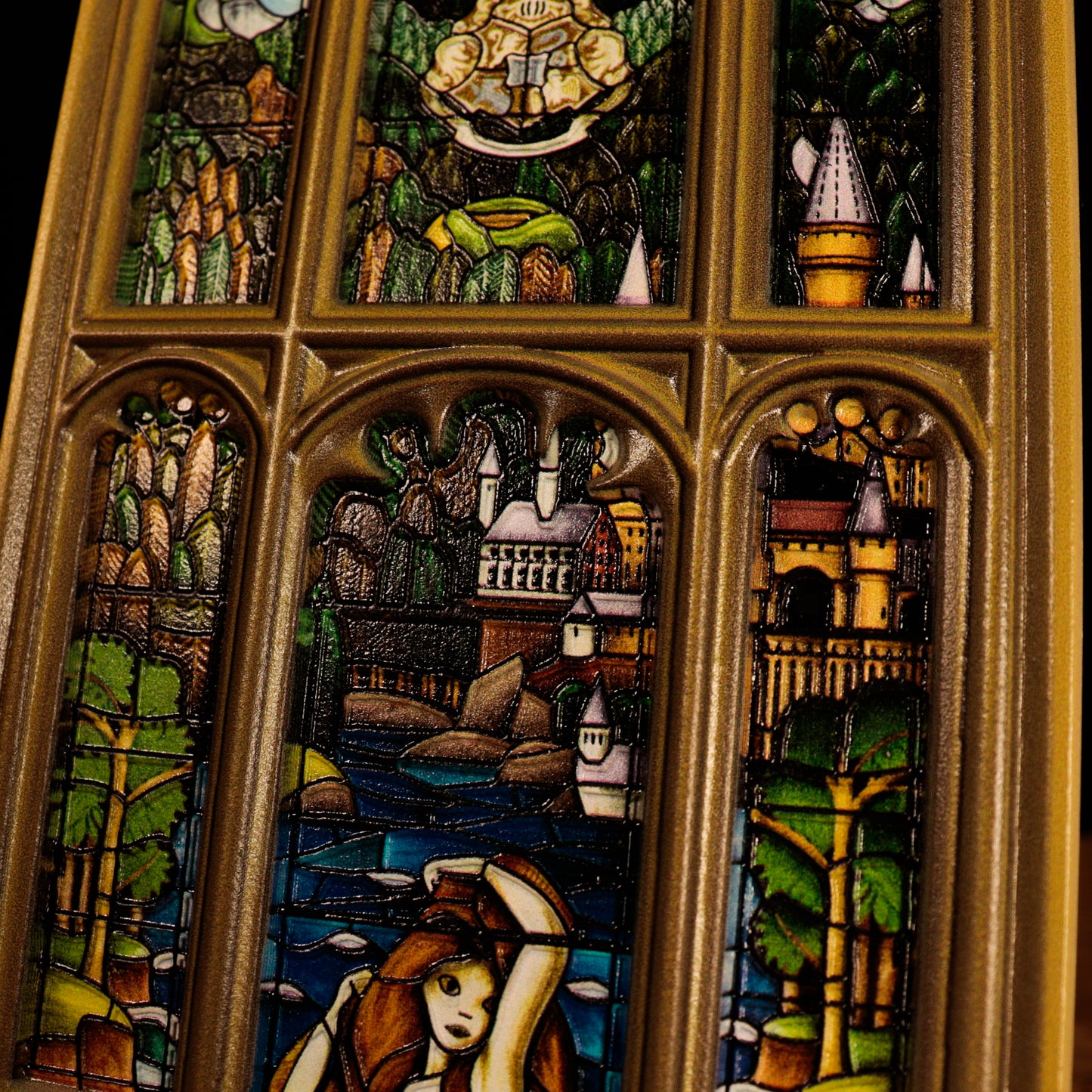 Harry Potter Mermaid Stained Glass Window Resin Plaque