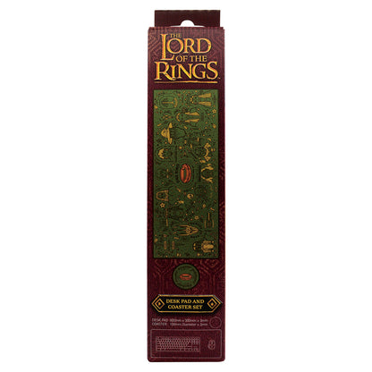 Lord of the Rings Desk Pad & Coaster Set Packing Face