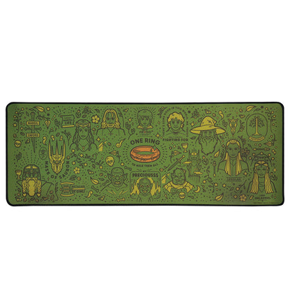 Lord of the Rings Desk Pad & Coaster Set Desk Mat