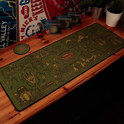 Lord of the Rings Desk Pad & Coaster Set Lifestyle Shot